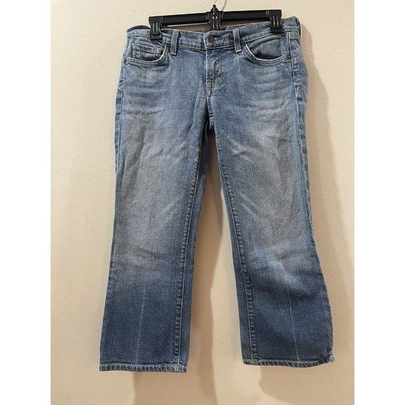 Citizens Of Humanity Jeans Womens 29 Low Waist Cropped Stretch Blue Denim Casual - Picture 1 of 9